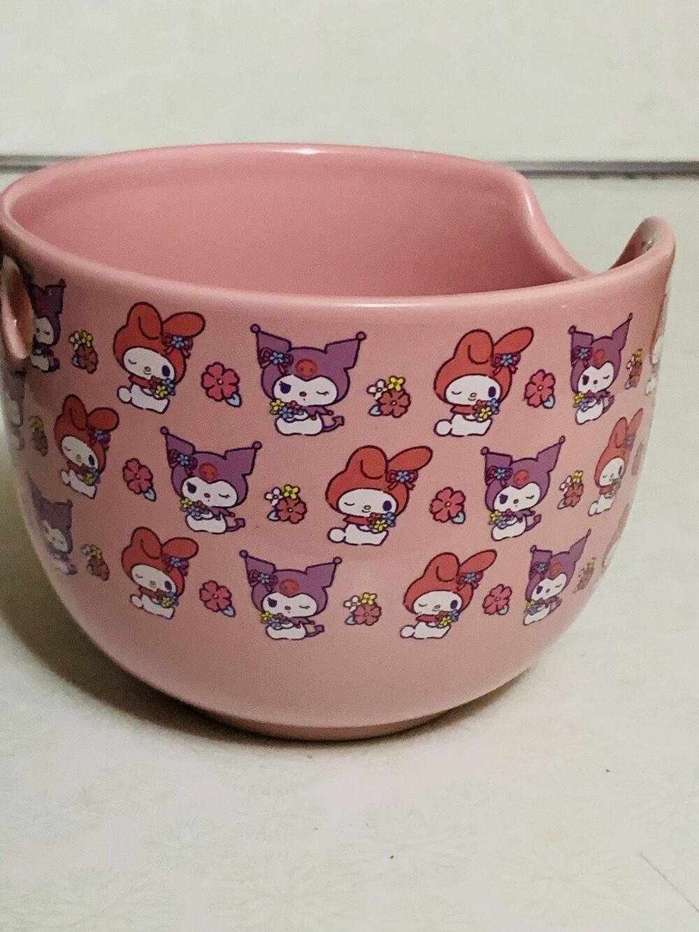 SANRIO Kuromi And My Melody Ramen Ceramic Bowl No Chopsticks